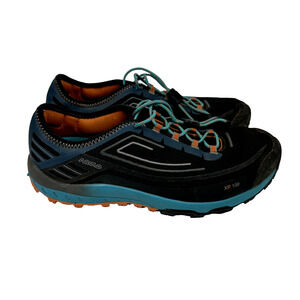 Asolo RX 100 Womens 6.5 Black Blue Hiking Shoes Lock Laces Vibram